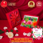 Hộp quà tặng NGÀY PHỤ NỮ VIỆT NAM 20/10 yến chưng đường phèn / đường ăn kiêng
