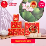 Giỏ mini  6 Hũ Yến Sào Chưng Đường Kiêng Nhân Việt 30% Yến Hũ 70ml