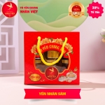 Giỏ mini  6 Hũ Yến Chưng Nhân Sâm Nhân Việt 30% Yến Hũ 70ml