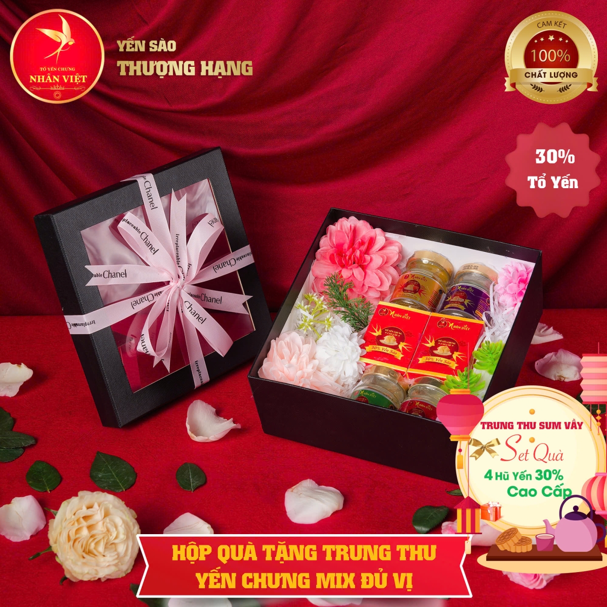 Hộp Quà Tặng Trung Thu Yến Chưng Mix Đủ Vị