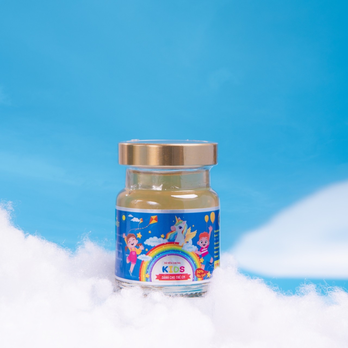 Yến Sào Chưng Sẵn Cho Bé Nhân Việt Kids 30% Yến Hũ 70ml