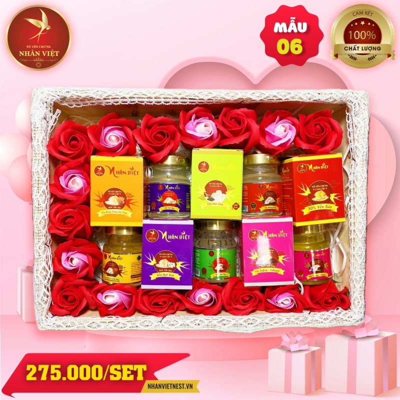 SET Quà Tặng Yến Sào 8/3  Nhân Việt - Mẫu 06